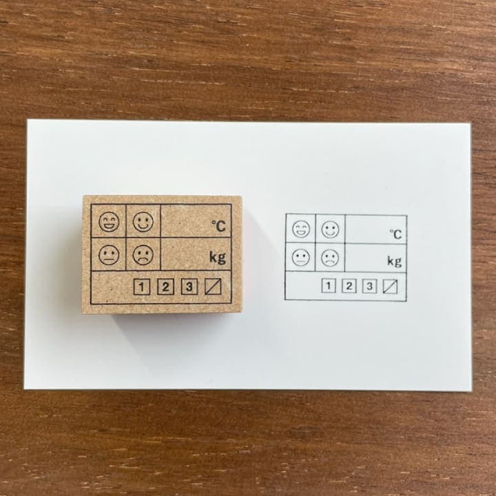 体調管理の記録(体温・体重・気分・排便)（b-055）