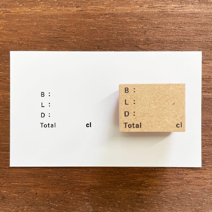 ごはん+総カロリーの記録 英語ver（b-078）