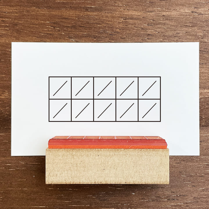 10マスの日付枠（b-187） | 全て | スタンプマルシェ | オリジナル手帳