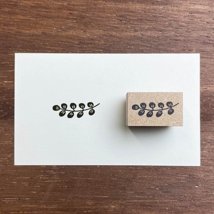 ナカノエミさん監修 イラストスタンプ カラスノエンドウ