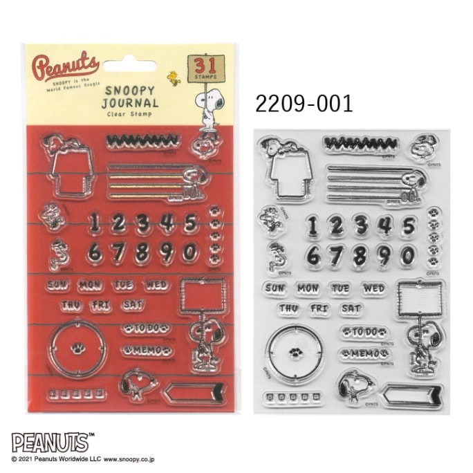 スヌーピー 25周年記念 プレミアムスタンプシート 新柄登場！スヌーピークリアスタンプシート（3種）（株式会社