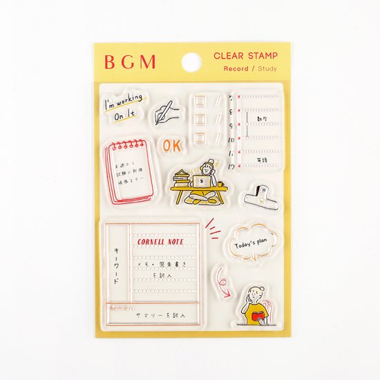 クリアスタンプ 記録・勉強 BGM