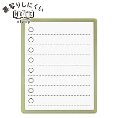 裏写りしにくいNOTEstamp インクセット チェックリスト ノートスタンプ こどものかお|こどものかお|メーカー・作家で探す