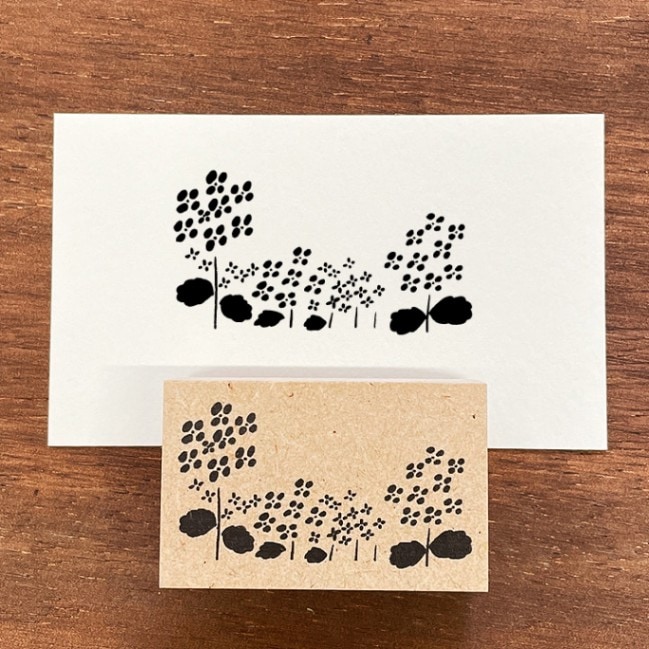 ナカノエミさん監修 イラストスタンプ 紫陽花 M