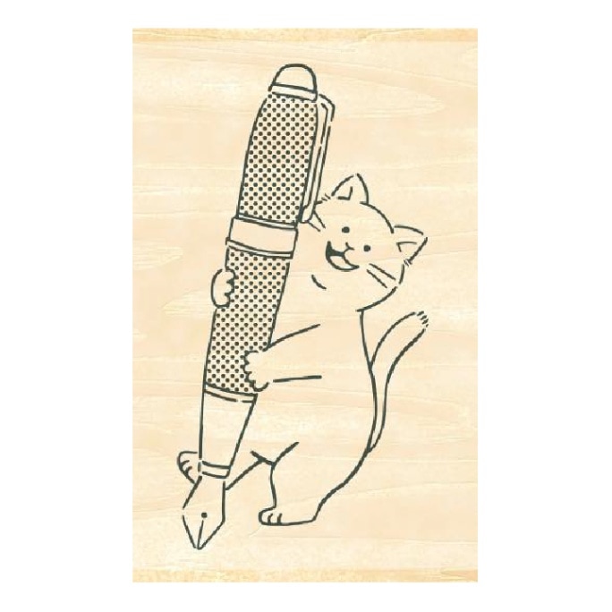 インクのあいぼう ねこと万年筆 28×45×20mm ビバリー