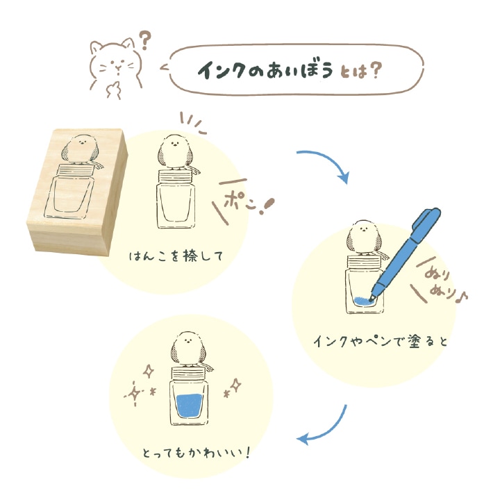 インクのあいぼう インク瓶 40×35×20mm ビバリー | 全て | スタンプ