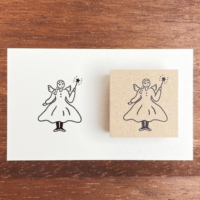 10月のマールちゃん 妖精 季節 イラストスタンプ