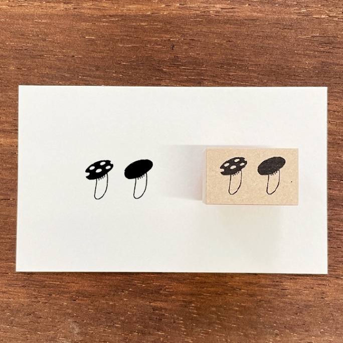 ナカノエミさん監修 イラストスタンプ キノコ
