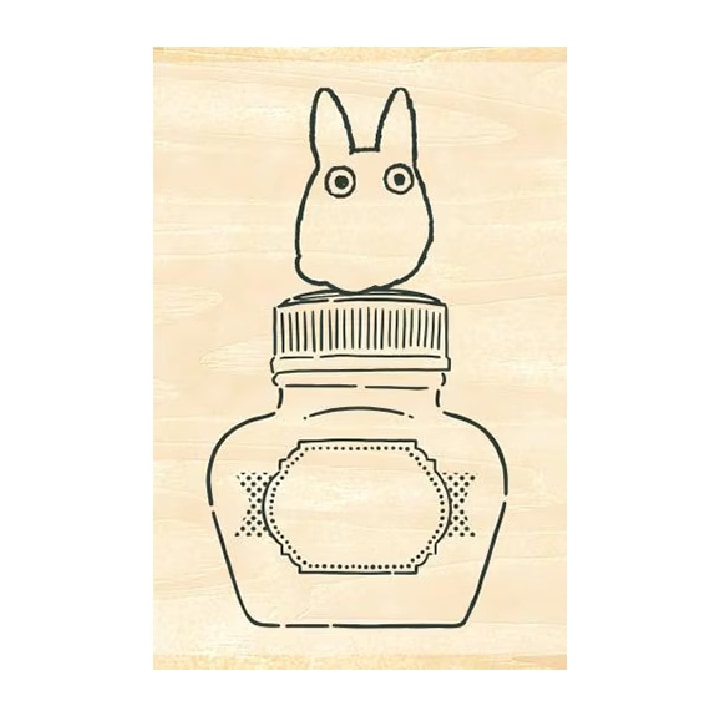 ジブリ インクのあいぼう 小トトロとインク瓶 30×45×20mm ビバリー