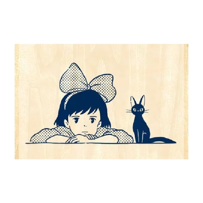 キキとジジ•*¨*•.¸♬︎紙モノセット ジブリ ますてのあいぼう キキとジジ ビバリー｜絵が描けなくても魔女