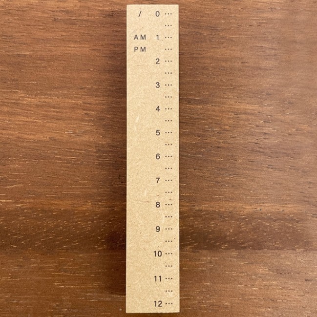 午前・午後で使える バーチカル スタンプ（b-280）