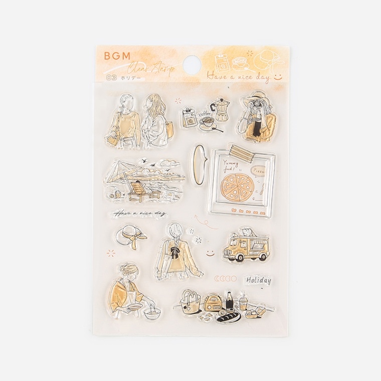 クリアスタンプ 休日の過ごし方・ホリデー BGM