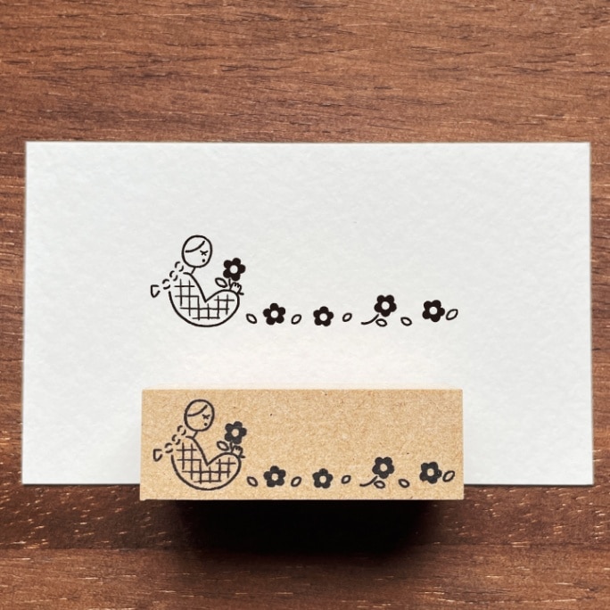 マールちゃん タイトルスタンプ お花