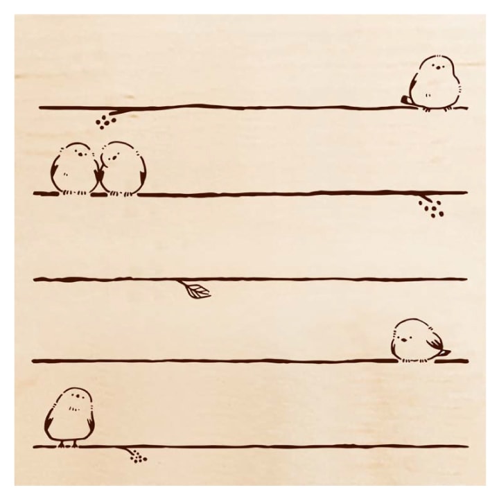 いろどりはんこ シマエナガ ひとやすみ ビバリー