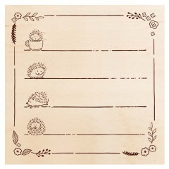 いろどりはんこ ハリネズミ おさんぽ ビバリー