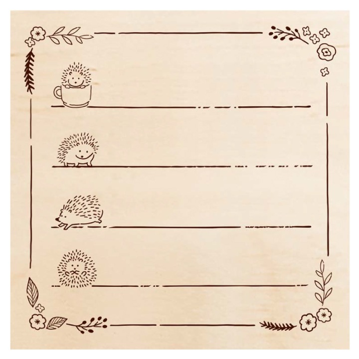 いろどりはんこ ハリネズミ おさんぽ ビバリー