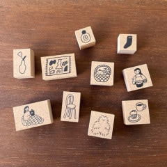 いそのけい 絵日記スタンプ単品｜01 おうち時間 | メーカー・作家で