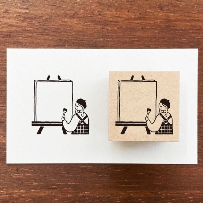 マールちゃん フレームスタンプS 絵描き