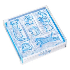 透明スタンプ 氷印セット ドウブツセット HITOTOKI