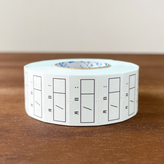 手帳のラベラーシール 血圧と脈拍 黒