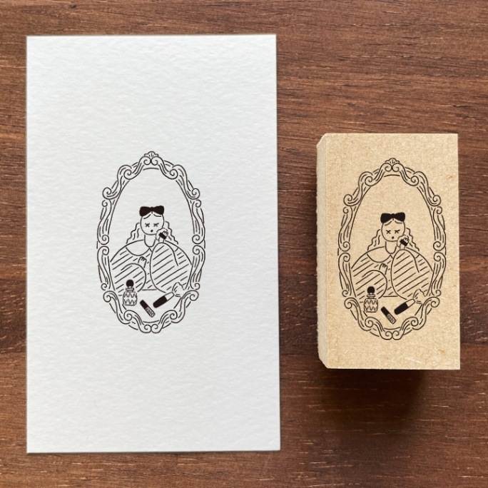 マールちゃん イラストスタンプ メイクアップ