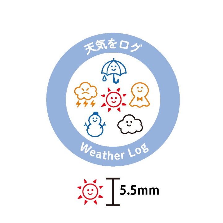 ポチッと6(ポチッとシックス) 天気をログ こどものかお | メーカー