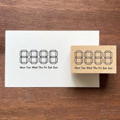 デジタル数字・日付と曜日（b-466）