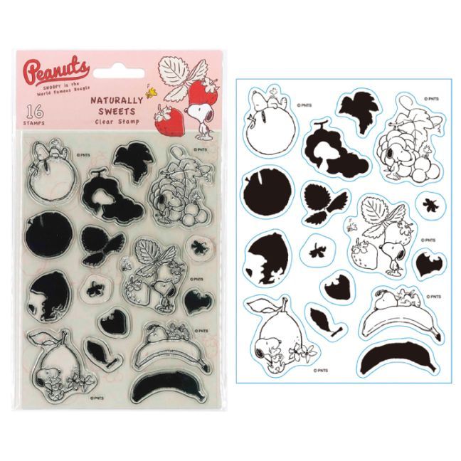 スヌーピー クリアスタンプシート NATURALLY SWEETS 005 こどものかお