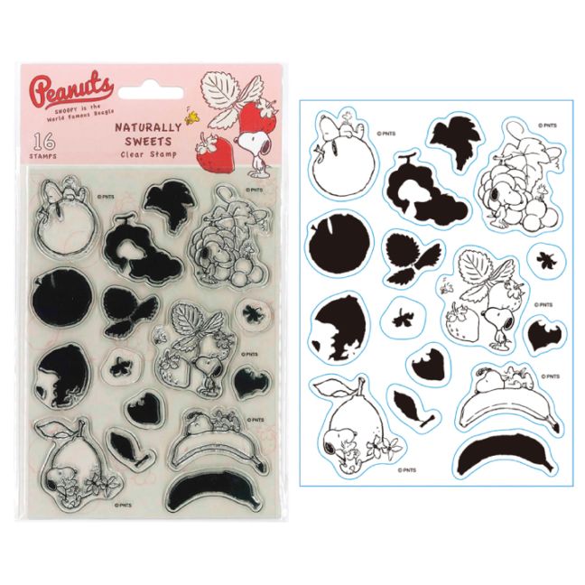 スヌーピー クリアスタンプシート NATURALLY SWEETS 005 こどものかお