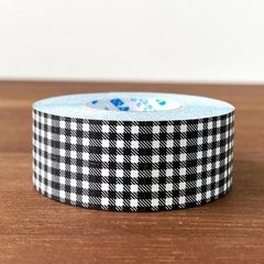 ラベラーシール ギンガムチェック ブラック