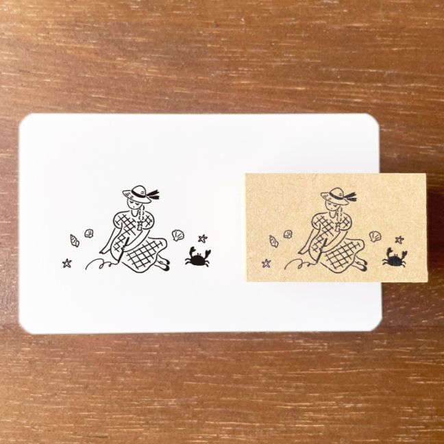 マールちゃん イラストスタンプ 砂浜スケッチ | モチーフで探す,マール