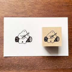 イエティくん イラストスタンプ ウクレレ