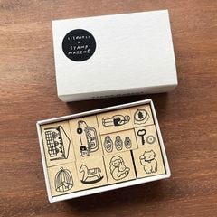 いそのけい 絵日記スタンプBOX｜02 蚤の市