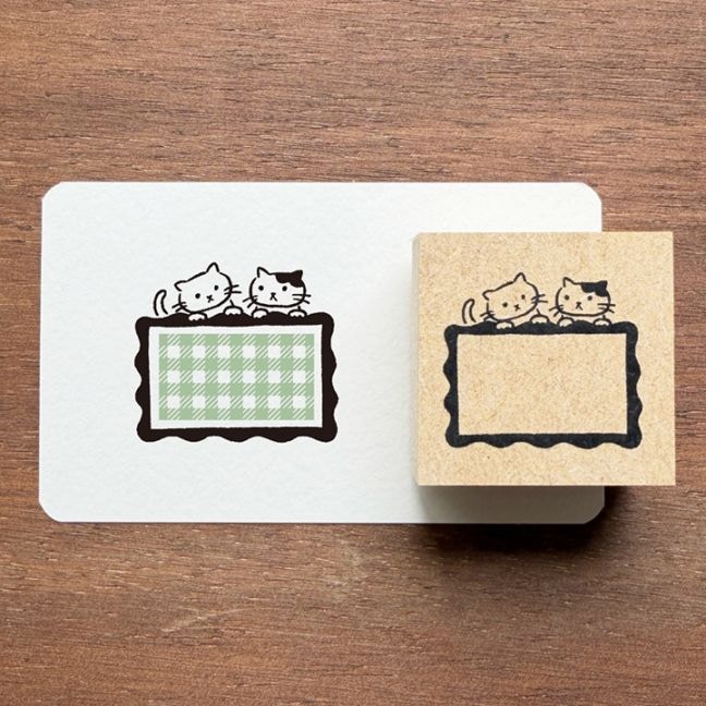 【予約・5月中旬までに順次発送】ラベとも スタンプ 枠・ねこ