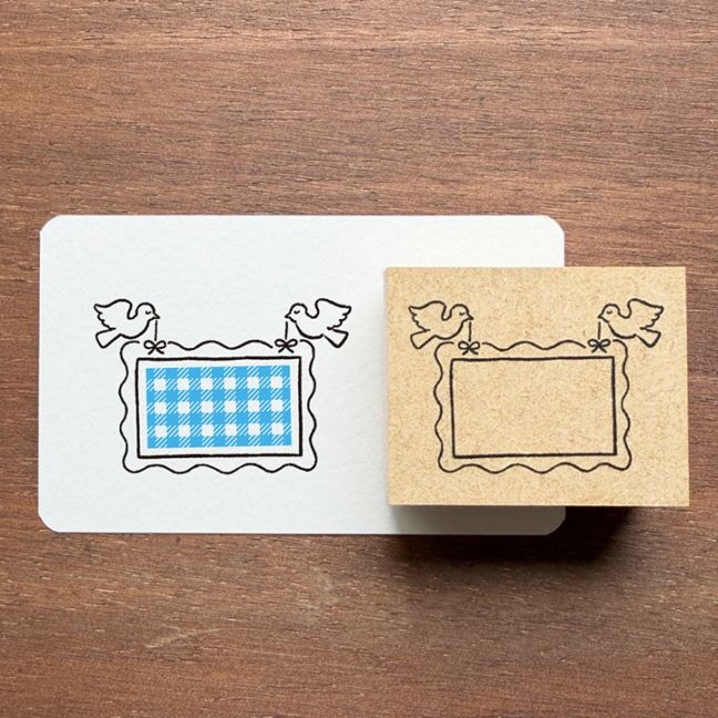 【予約・5月中旬までに順次発送】ラベとも スタンプ 枠・とり