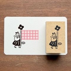 ラベとも スタンプ フラッグ・女の子