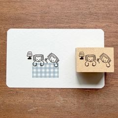 ラベとも スタンプ お布団・くま