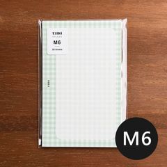チェック＆ボーダーリフィル・ペールグリーン | ミニ6