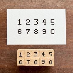 数字スタンプセット・ピクセル（b-499）