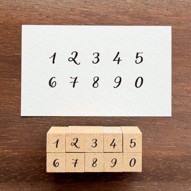 数字スタンプセット・クラシック（b-500）