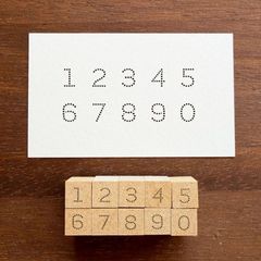 数字スタンプセット・ドット（b-502）