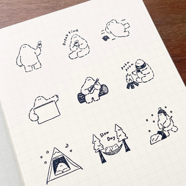 イエティくん イラストスタンプ Break time