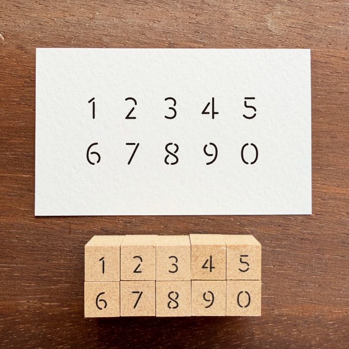数字スタンプセット・ステンシル（b-503）