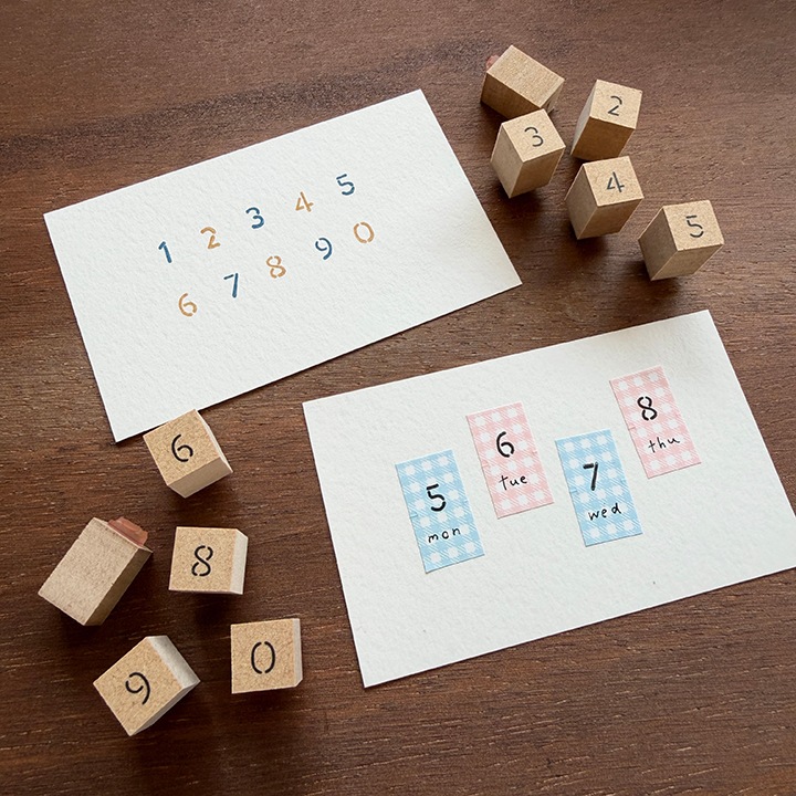 数字スタンプセット・ステンシル（b-503）