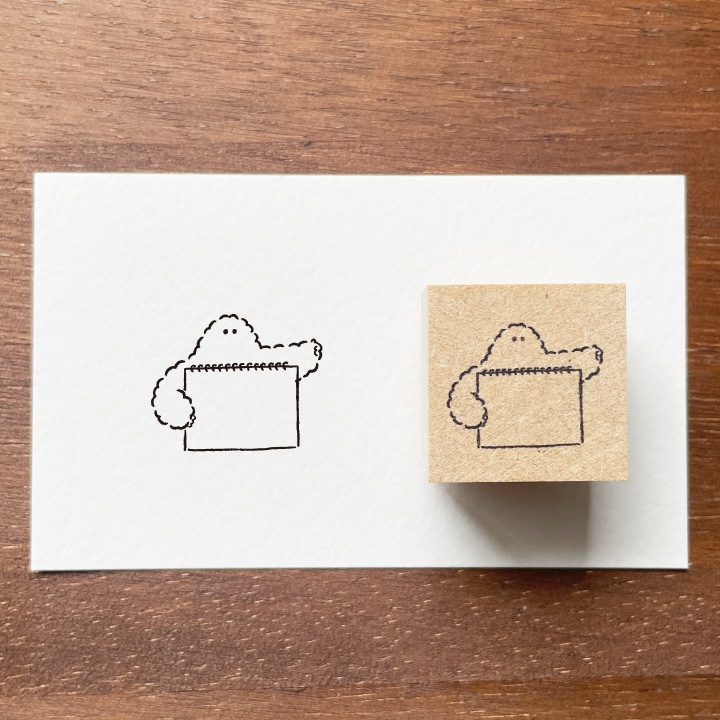 イエティくん イラストスタンプ ヒッチハイク