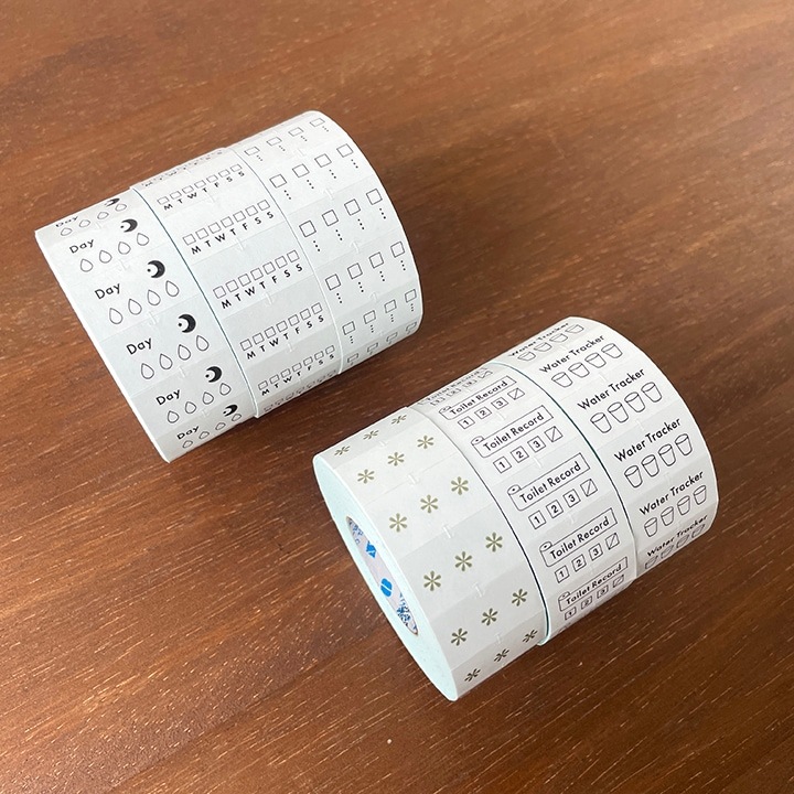 手帳のラベラーシール チェックボックス 黒