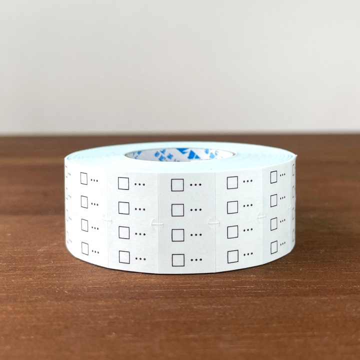 手帳のラベラーシール チェックボックス 黒