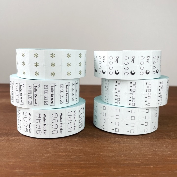 手帳のラベラーシール 水分補給 黒 | その他文具,ラベラーシール