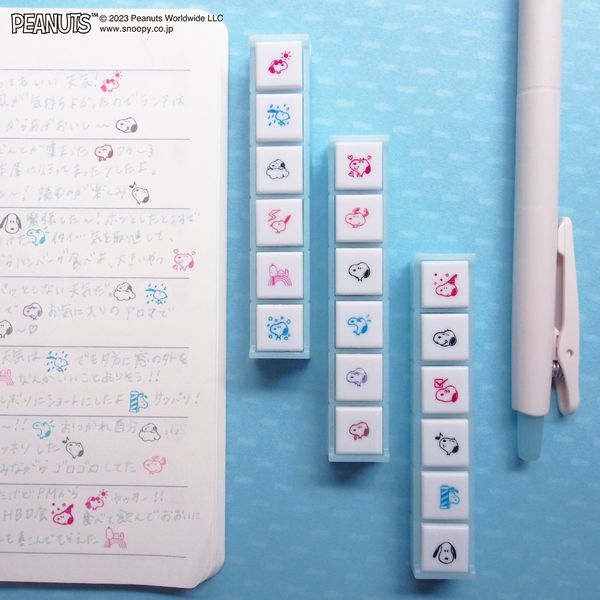 スヌーピー ポチッと6(ポチッとシックス) 気持ちを記録 こどものかお