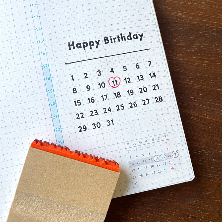 【オーダー制】一行ゴム印 英文字 4号